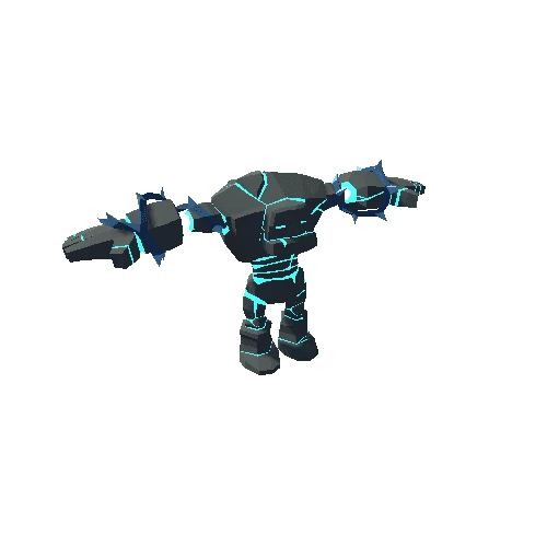 Polygonal Golem Blue